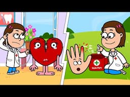 Boo Boo Song - Broken Heart Song - Kid's Songs and Nursery Rhymes - Healthy Habits - Funny Cartoon