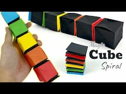 how to make Origami Magic Cube Transformer - Magic Origami Cube spiral