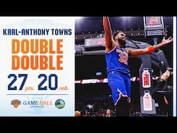 Karl-Anthony Towns goes off for 27 PTS & 20 REB at Toronto Raptors | February 4, 2025