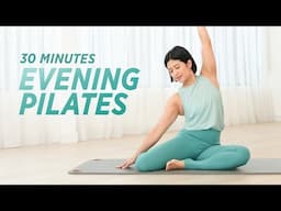 30-Min Evening Pilates Release | Affirmations to Let Go Tension & Find Peace