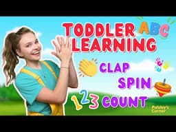 Clap, Spin, Count - Toddler Learning | Learn to Talk -  Gestures & Body Parts  | Baby Learning Video