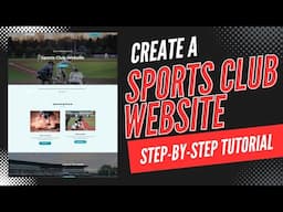 How To Create A Sports Club Website in WordPress 🔥 - (Sports Website Design Tutorial!)