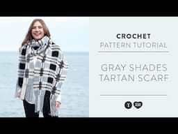 How to Crochet an Intarsia Tartan Scarf | Seed Stitch Technique