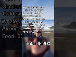 How much did our trip to Iceland cost?? (March 2023 price)