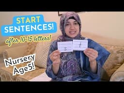 How to teach a 5 year old to read Sentences | Start at the age 4 | Easiest way to teach | SARA MEER