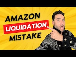 Amazon Liquidation Mistake #amazonfbatips #amazonfba #amazonaustralia #howtostartamazonfba