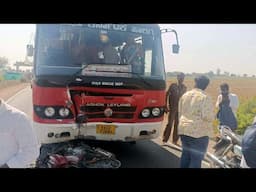 Surpur Bus Collides with Bike, Five People Die On Spot