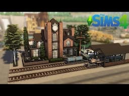 TRAIN STATION BAR + APARTMENT 🚂🌿The Sims 4 Stop Motion