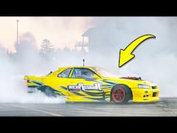 Pro Drifter Enters Burnout Contest!