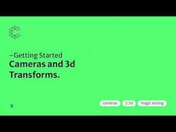 Getting Started | Cameras and 3d transforms in Cavalry. #cavalryapp #motiongraphics