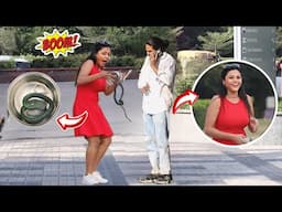 Snake in the Tiffin Prank on Cute Girls 😱😂 || viral interesting prank video || Jaipur Entertainment