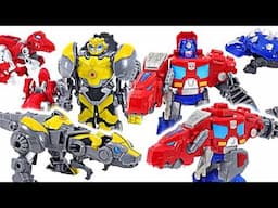 Epic Transformers Action: Dinobot Adventures with Optimus Prime & Bumblebee! 🦖 | DuDuPopTOY