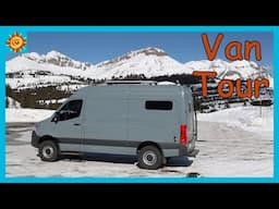 Van Tour Mercedes Sprinter 4x4 with Adjustable Solar Panel Tilt Mount