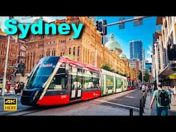 Sydney Australia Walking Tour - Sydney Metro and George Street | 4K HDR