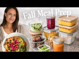 Fall Meal Prep Plan (plant based vegan, 5 days)