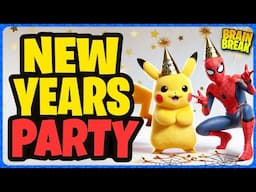 New Years Eve Kids Party 🎉 Freeze Dance 🎉 Would You Rather 🎉 Floor is Lava 🎉 Brain Break