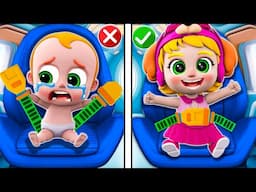 Let’s Buckle Up Song | Airplane Safety Tips | Funny Kids Song & More Nursery Rhymes | PIB Little