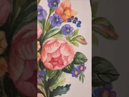 Flowers Painting #watercolorpainting #gouachepainting #postercolour