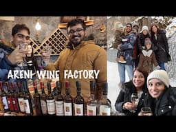 Last Day in ARMENIA  DAY 5 | Winter in Armenia | Khor Virap | Areni Cave | Winery | Jermuk waterfall