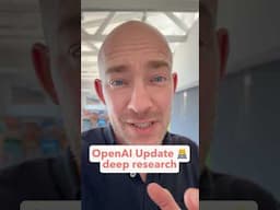 🚀 Update: OpenAI hat Deep Research veröffentlicht! #DeepResearch #ChatGPT #KI #OpenAI