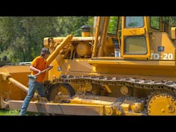 Fixing Frozen Track Links on a Bulldozer