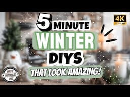 Decorating after Christmas | 5 Minute Winter Crafts | Dollar Tree DIY