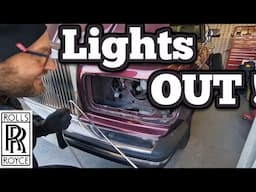 Blown bulb leads to Full HEADLAMP RESTORATION! Rolls-Royce Silver Spirit III - Ep.26