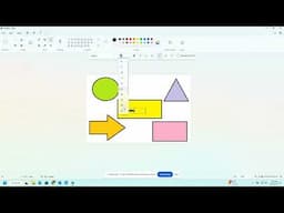 Basics on Creating Shapes, Color Fill, and Text in Paint 2025