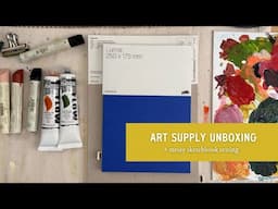 Art Supplies Unboxing + Messy Sketchbook Testing (Matisse, Sennelier, and Pith)