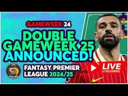 DOUBLE GAMEWEEK 25 ANNOUNCED!! 🚨 | ASSISTANT MANAGER CHIP ACTIVE? 🤔 | Fantasy Premier League 2024/25