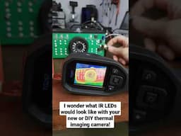 What do IR LEDs look like with a thermal imaging camera? #shorts