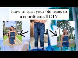 How to turn your old jeans to a coordinates || DIY by IMEE MARQUEZ