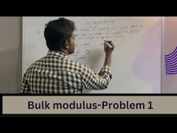 Problem-1 Bulk Modulus Of Elasticity and Compressibility| Fluid mechanics| Tamilway