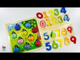 Learn Colors, Numbers & Count Ladybugs | Best Educational Videos for Toddlers Count 1 to 10