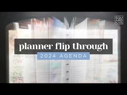 MY COMPLETED 2024 AGENDA PLANNER FLIP THROUGH! A Full Year of Planning Ideas & Inspo