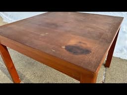 Ep. 117 Amazing Restoration of a Vintage Teak Table | Furniture Restoration