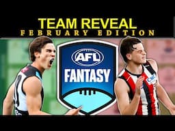 AFL 2025 UPDATED Fantasy Team REVEALED (FEBRUARY Edition)