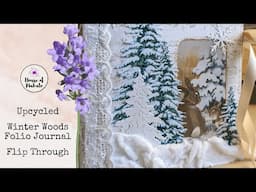 ❄️ Winter Woods Folio Journal Flip Through ❄️