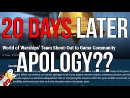 20 Days Later - An Apology??