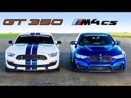 BMW M4 CS vs Shelby GT350: ARRANCONES