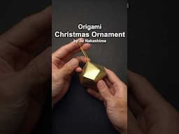 Origami Christmas Ornament - Decahedron #shorts