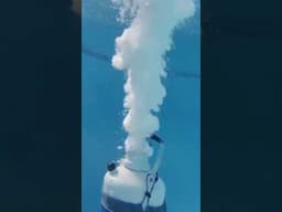 Opening a bottle of liquid nitrogen under water