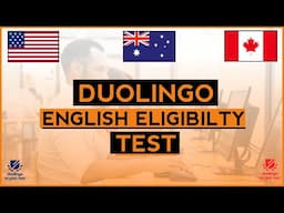 Score high bands with Duolingo English  Eligibility test ! Easy Visa 💳 For Canada, Australia