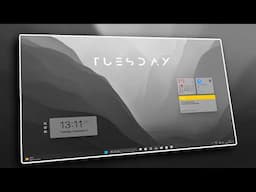 Make Your Desktop Look Clean and Professional | Black & White Theme