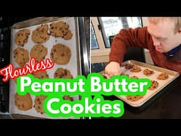 Baking with Mason: Flourless Peanut Butter Chocolate Chip Cookies