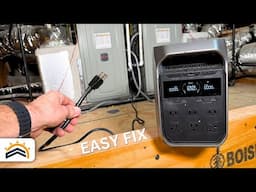 How To Power A Gas Furnace In A Power Outage |  Simple Power Cord Install!