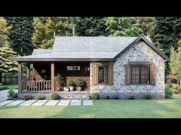 39'x29' (12x9m) A Cottage So Charming, It’ll Make You Smile | Small House Design Idea