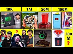 All Types Of YouTube Play button In Hindi 2024| 100 million| 50 million | 200 Million