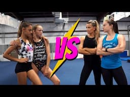 Gymnast VS Coach GYMNASTICS Stick it Challenge!!