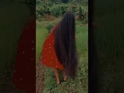 දිග කොන්ඩෙයි ගවුමයි කියන්නෙ 🌚❤️#youtubeshorts #shorts #longhair #haircare #girl